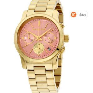 Michael Kors Women's Runway Gold-Tone Watch, MK616
